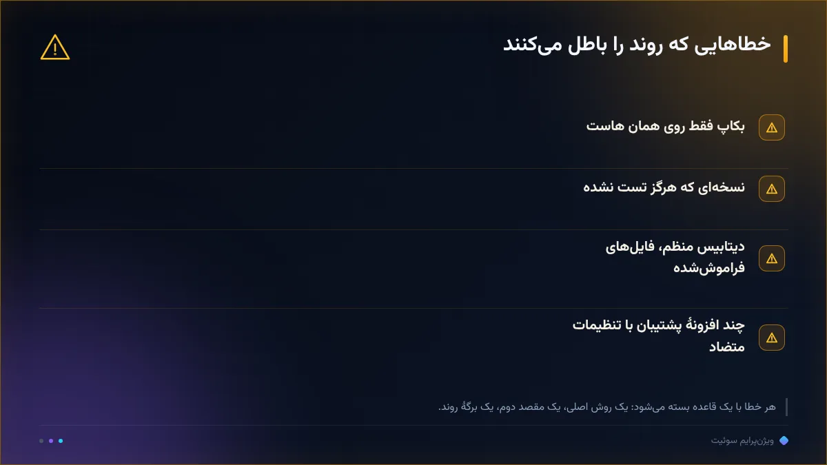 خطاهایی که روند را باطل می‌کنند