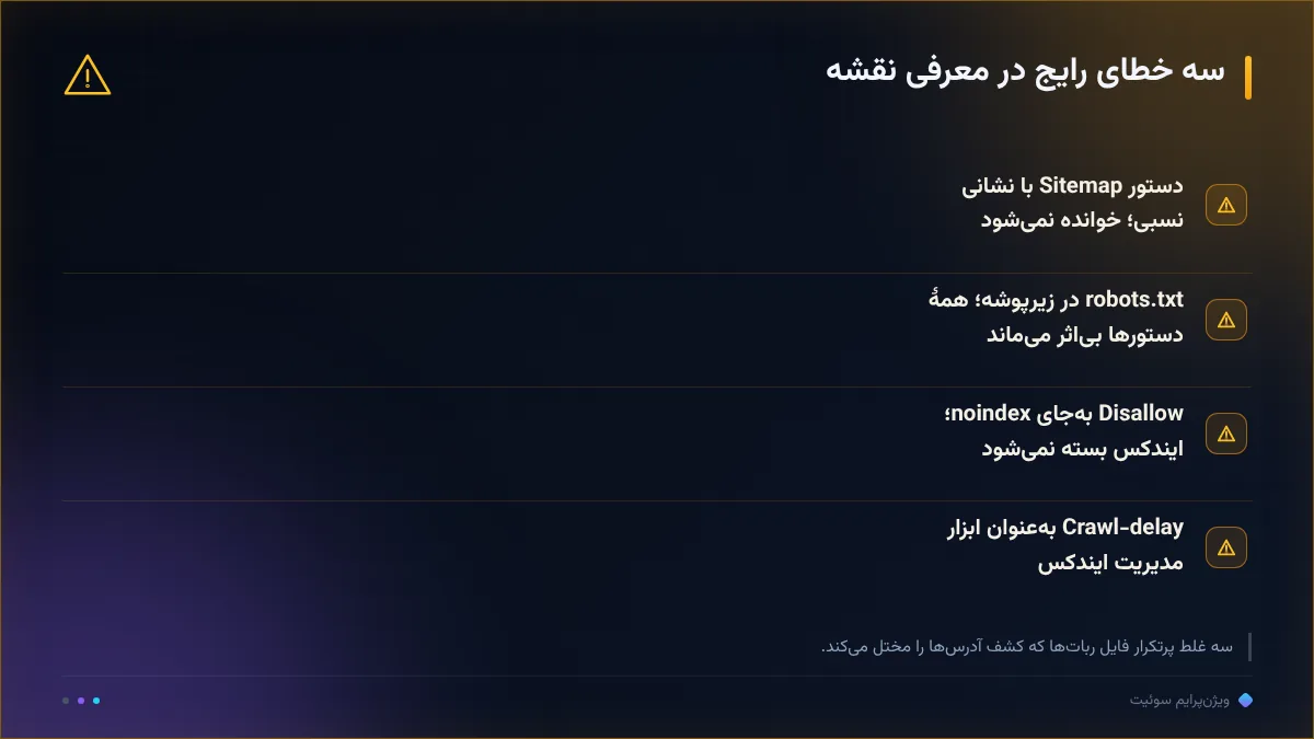 سه خطای رایج در معرفی نقشه