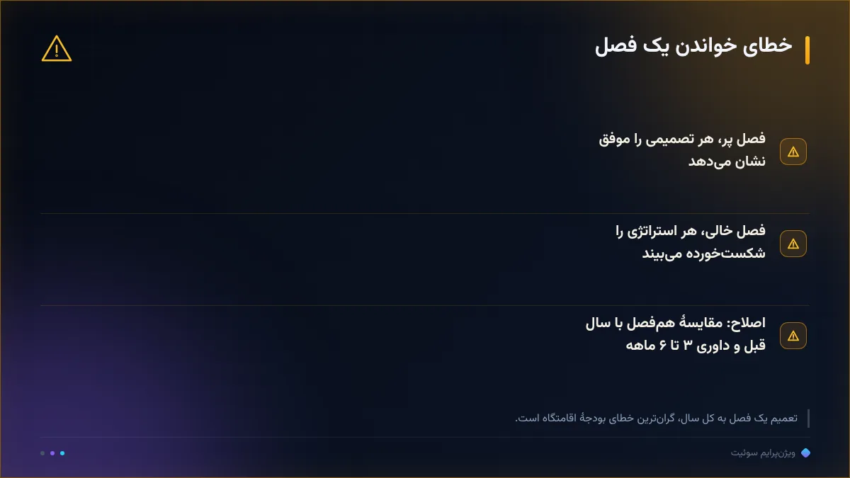 خطای خواندن یک فصل