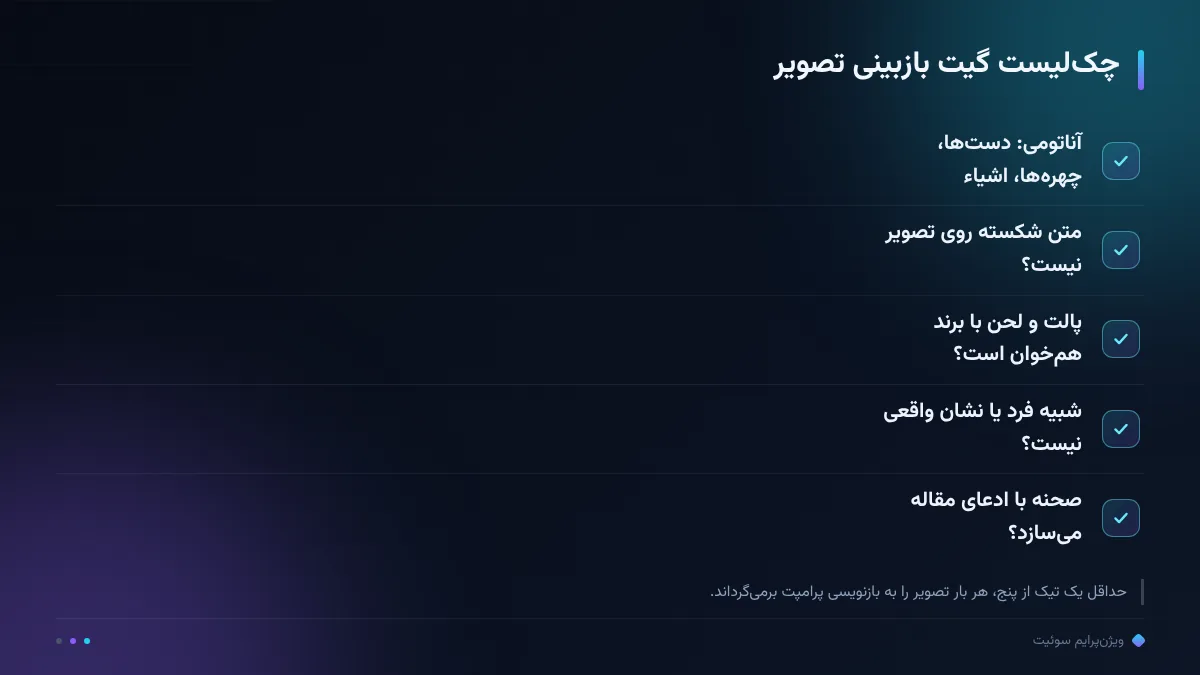 چکلیست گیت بازبینی تصویر