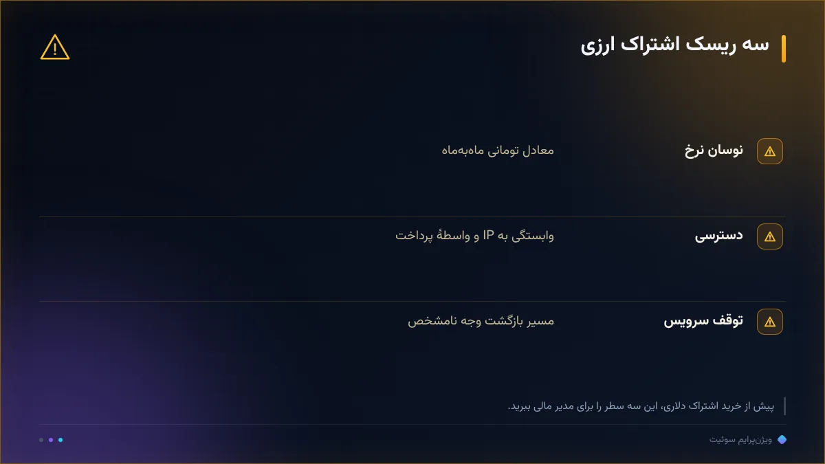سه ریسک اشتراک ارزی