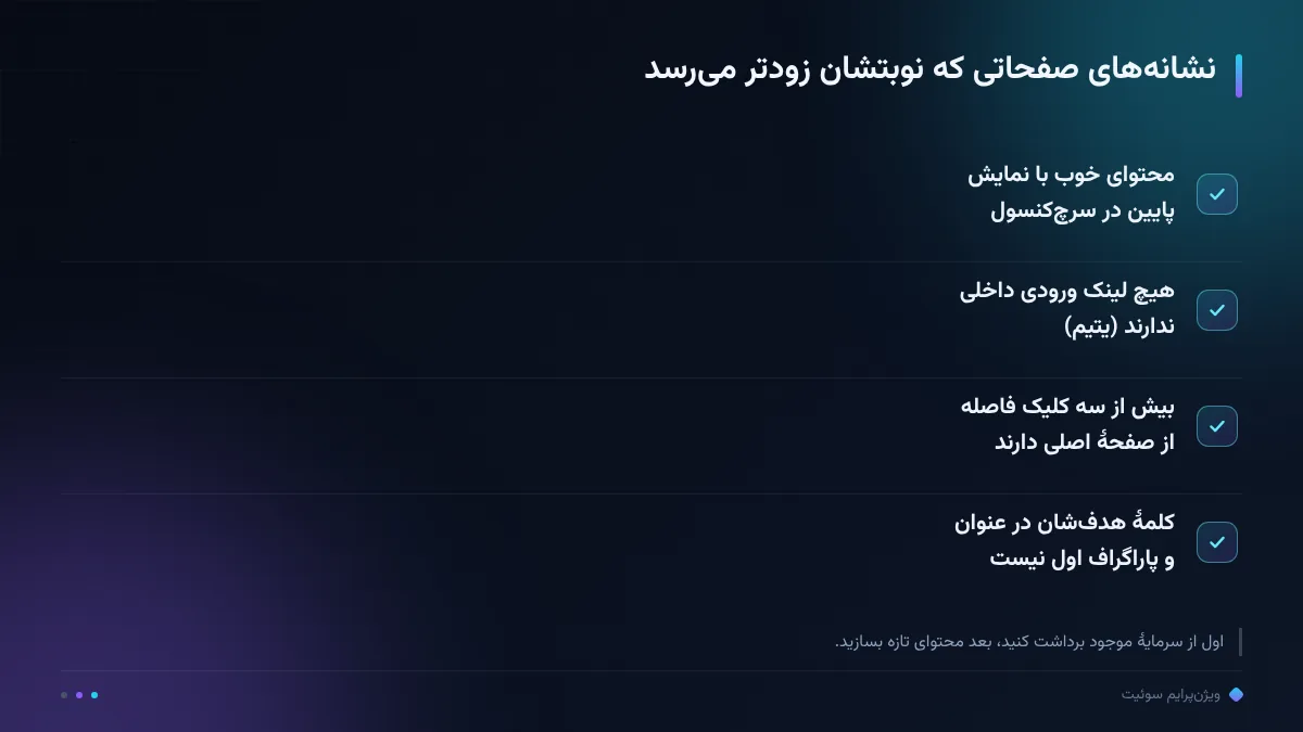 نشانه‌های صفحاتی که نوبتشان زودتر می‌رسد