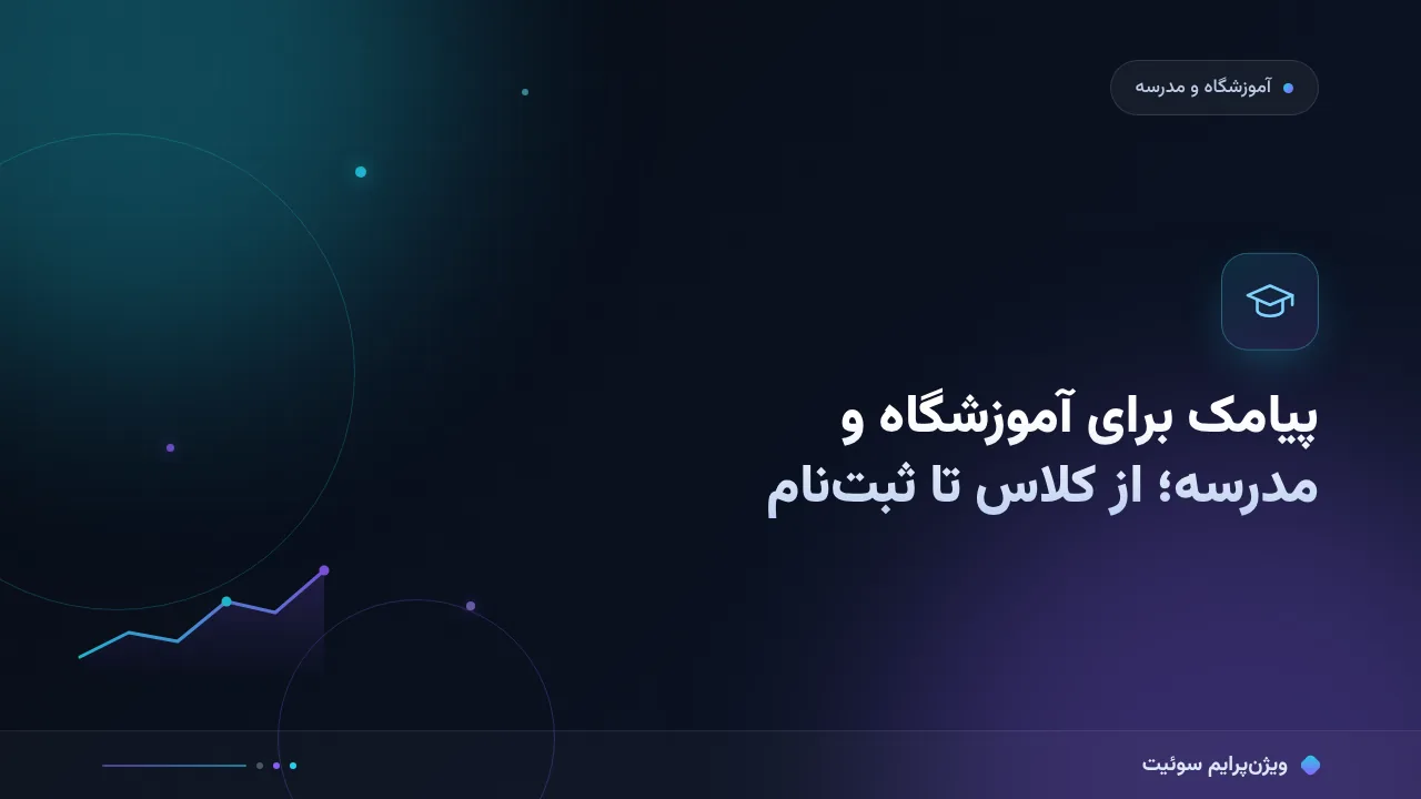 آموزش گام‌به‌گام پیامک برای آموزشگاه و مدرسه؛ از کلاس تا ثبت‌نام