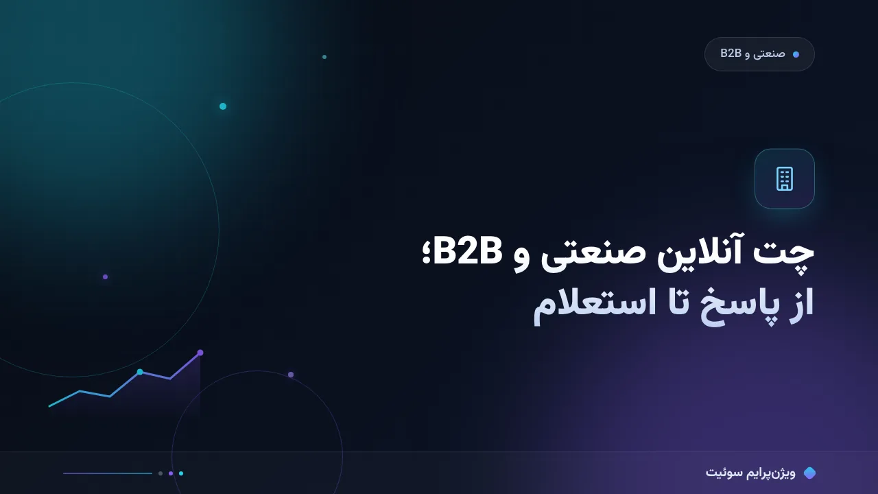 آموزش گام‌به‌گام چت آنلاین صنعتی و B2B؛ از پاسخ اول تا استعلام