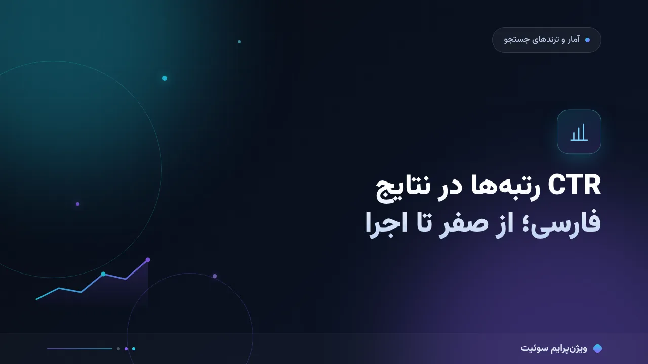 راهنمای کامل CTR رتبه‌ها در نتایج فارسی؛ از صفر تا اجرا