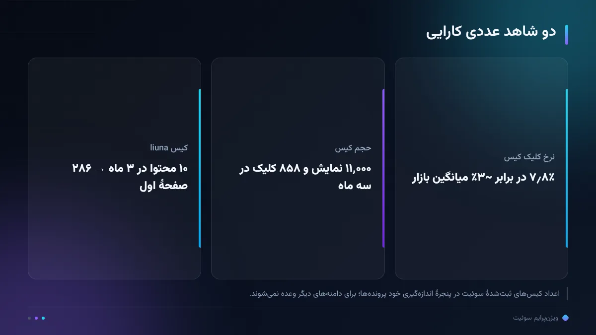 دو شاهد عددی کارایی