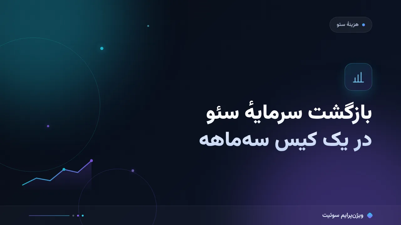 مطالعهٔ موردی بازگشت سرمایهٔ سئو؛ دفتر هزینه و بازگشت یک کیس سه‌ماهه