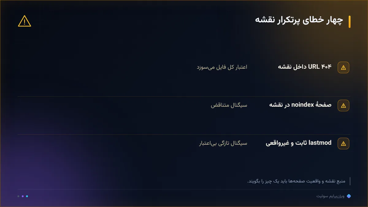 چهار خطای پرتکرار نقشه