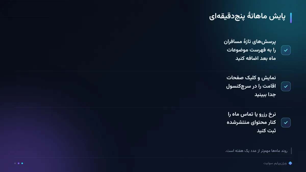 پایش ماهانهٔ پنجدقیقهای